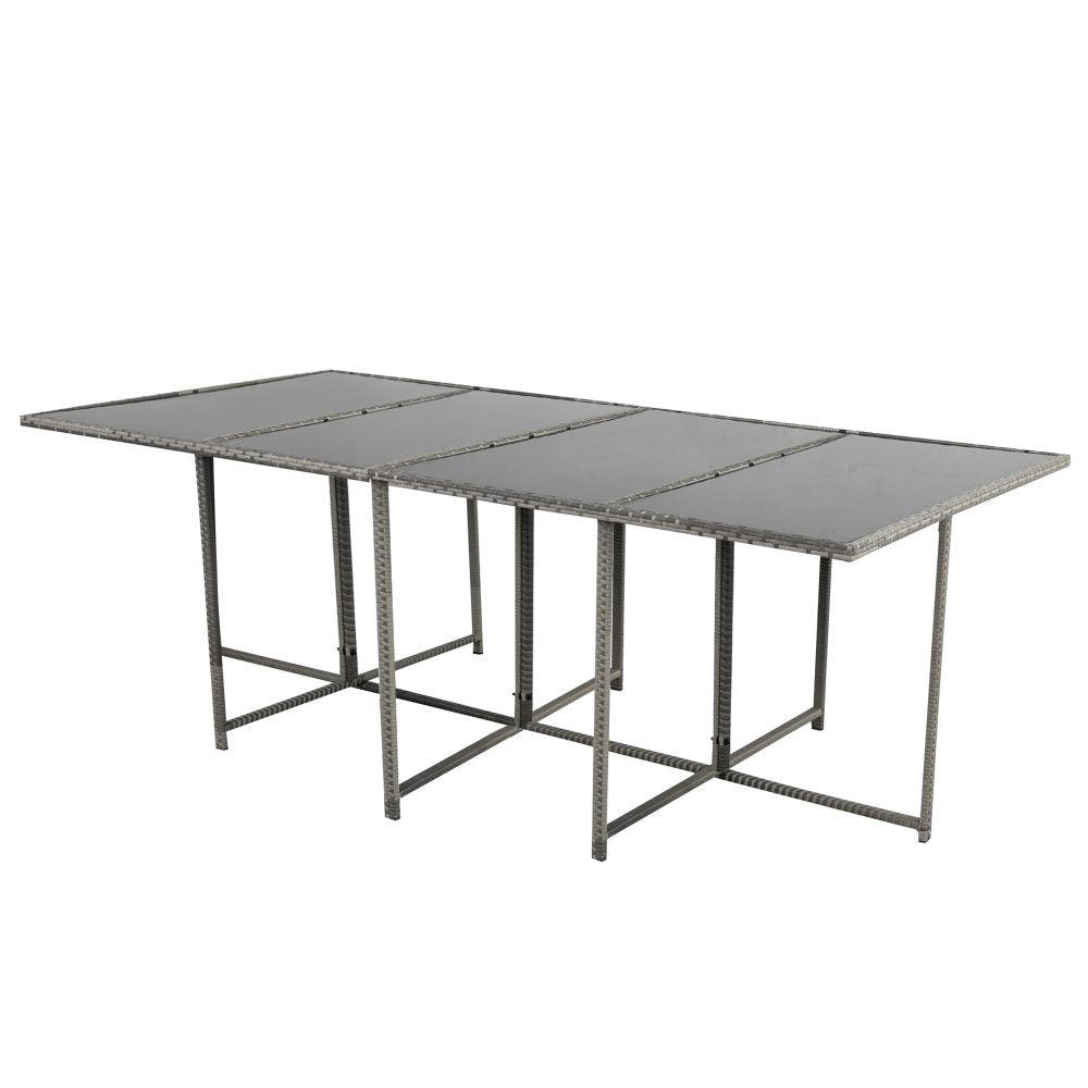 Bali 13PC Outdoor Dining Set-Grey V264-OTF-502S-LGR