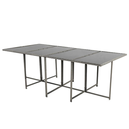 Bali 13PC Outdoor Dining Set-Grey V264-OTF-502S-LGR