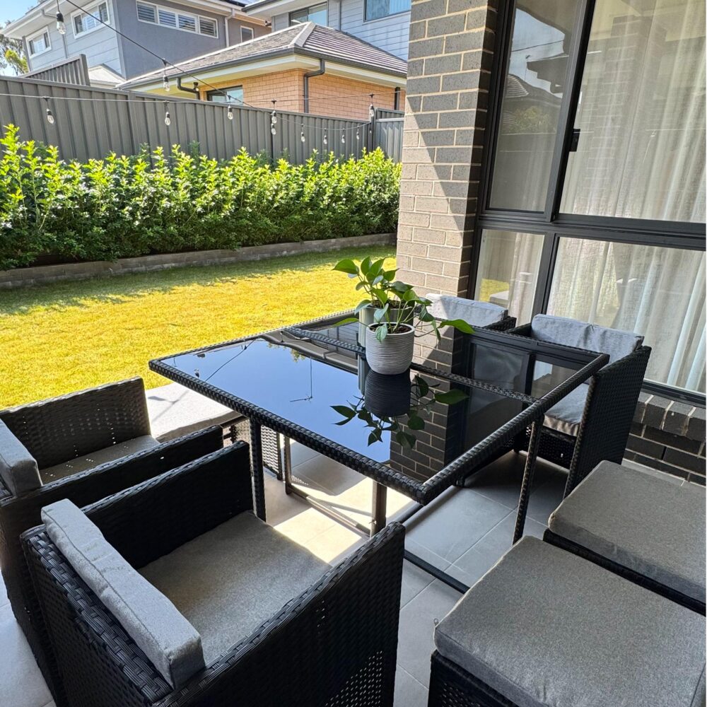 Horrocks 8 Seater Outdoor Dining Set-Black V264-OTF-503S-BLK