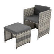 Horrocks 8 Seater Outdoor Dining Set-Grey V264-OTF-503S-LGR