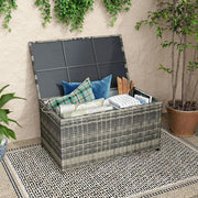 Outdoor PE Wicker Storage Box Garden 320L-Grey V264-OTF-506S-LGR