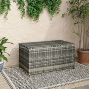 Outdoor PE Wicker Storage Box Garden 320L-Grey V264-OTF-506S-LGR