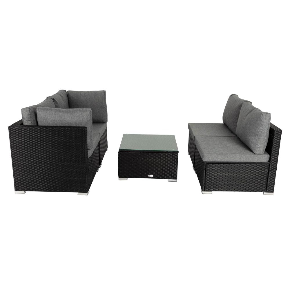 Outdoor Modular Lounge Sofa Bondi-Black V264-OTF-507S-BLK