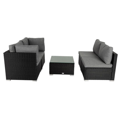 Outdoor Modular Lounge Sofa Bondi-Black V264-OTF-507S-BLK