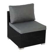 Outdoor Modular Lounge Sofa Bondi-Black V264-OTF-507S-BLK