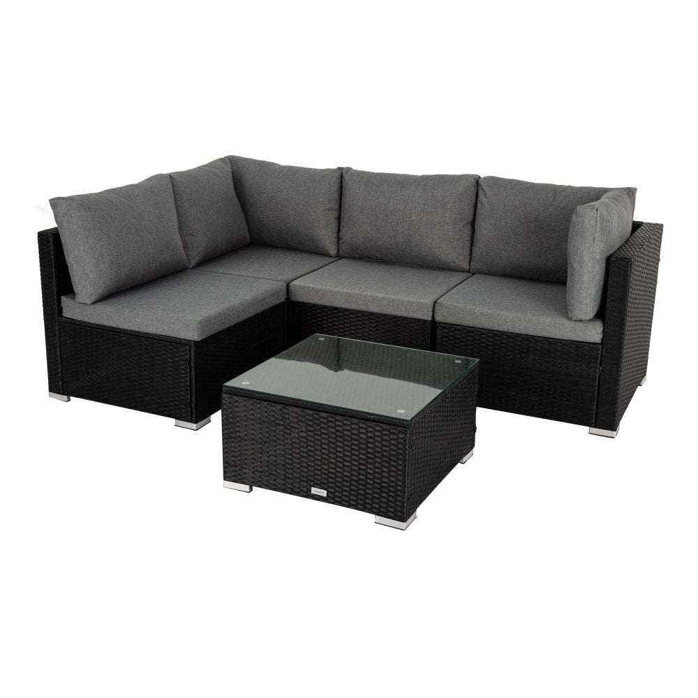 Outdoor Modular Lounge Sofa Bondi-Black V264-OTF-507S-BLK
