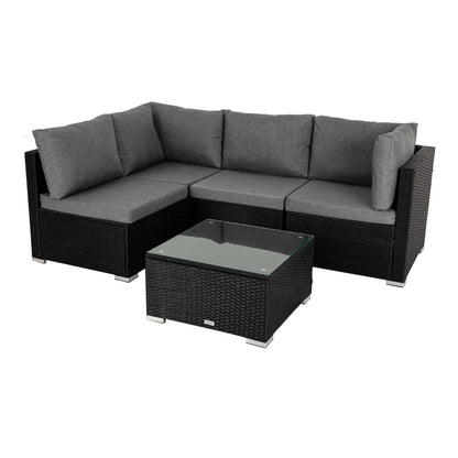 Outdoor Modular Lounge Sofa Bondi-Black V264-OTF-507S-BLK