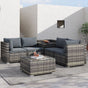6PCS Outdoor Modular Lounge Sofa Coogee-Grey V264-OTF-508S-LGR