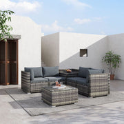 6PCS Outdoor Modular Lounge Sofa Coogee-Grey V264-OTF-508S-LGR