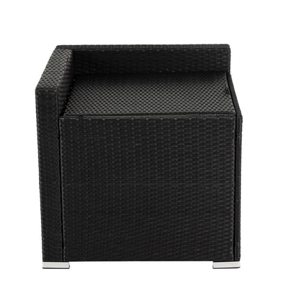 8PCS Outdoor Furniture Modular Lounge Sofa Lizard-Black V264-OTF-509S-BLK