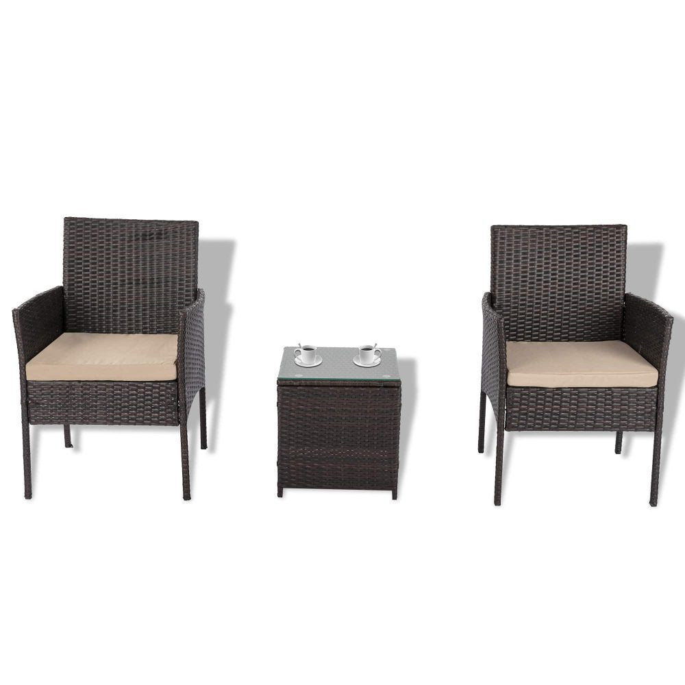Dreamo Delightful 3 Piece Bistro Set V264-OTF-520S-BGE-US