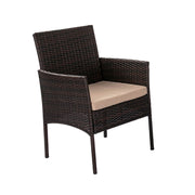 Breeze 4-Seat Wicker Outdoor Lounge Set V264-OTF-521S-BGE-US