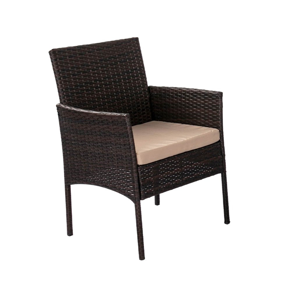 Breeze 4-Seat Wicker Outdoor Lounge Set V264-OTF-521S-BGE-US