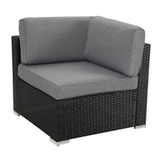 Veranda Fancy Grande Sofa Set V264-OTF-524S-BLK-AU-7PC