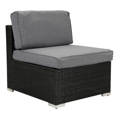 Veranda Fancy Grande Sofa Set V264-OTF-524S-BLK-AU-7PC