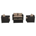 Harmony Haven Outdoor Sofa Set V264-OTF-525S-BRBGE-US-5PC