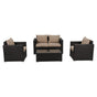 Harmony Haven Outdoor Sofa Set V264-OTF-525S-BRBGE-US-5PC
