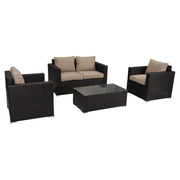 Harmony Haven Outdoor Sofa Set V264-OTF-525S-BRBGE-US-5PC