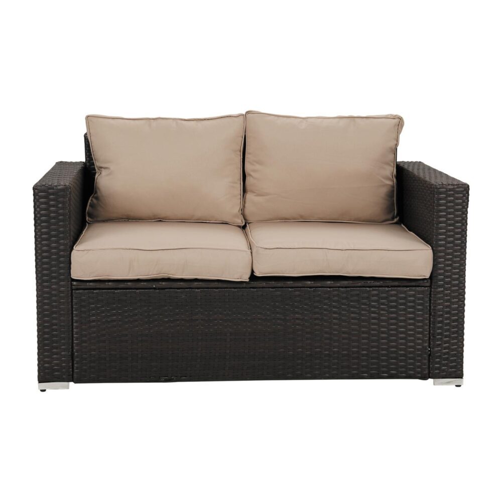 Harmony Haven Outdoor Sofa Set V264-OTF-525S-BRBGE-US-5PC