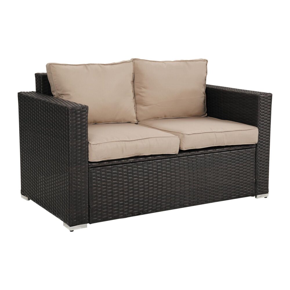 Harmony Haven Outdoor Sofa Set V264-OTF-525S-BRBGE-US-5PC