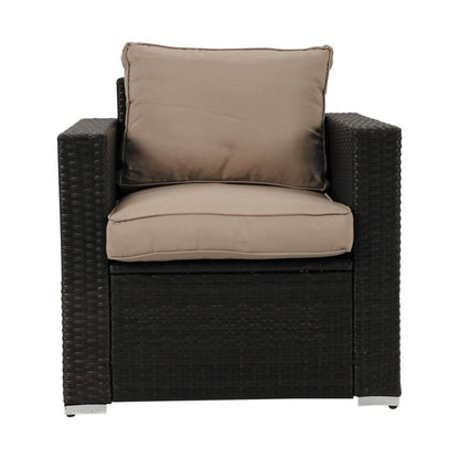 Harmony Haven Outdoor Sofa Set V264-OTF-525S-BRBGE-US-5PC