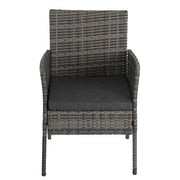 Rural Style Outdoor Grey Wicker 6 Seater Dining Set V264-OTF-527S-DGR