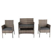 4 Seater Wicker Outdoor Lounge Set – Mixed Grey V264-OTF-529S-LGR