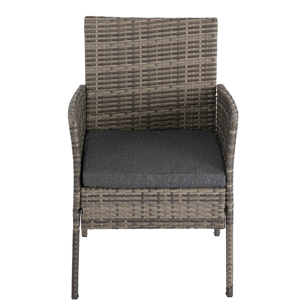 4 Seater Wicker Outdoor Lounge Set – Mixed Grey V264-OTF-529S-LGR