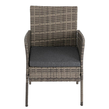 4 Seater Wicker Outdoor Lounge Set – Mixed Grey V264-OTF-529S-LGR