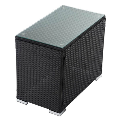 Black Wicker End Table V264-OTF-530S-BLK-1