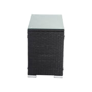 Black Wicker End Table V264-OTF-530S-BLK-1