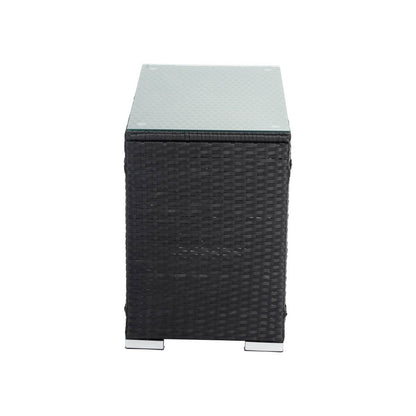 Black Wicker End Table V264-OTF-530S-BLK-1