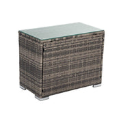 7PC Outdoor Wicker Lounge with Storage Corner (Grey) V264-OTF-530S-LGR-OTF-508-LGR