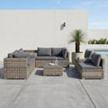 9-Piece Outdoor Setting V264-OTF-530S-LGR-OTF-509-LGR