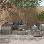 9-Piece Outdoor Setting V264-OTF-530S-LGR-OTF-509-LGR