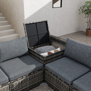 9-Piece Outdoor Setting V264-OTF-530S-LGR-OTF-509-LGR