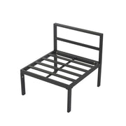 Outdoor Minimalist Charcoal Grey 7-Piece Lounge Set V264-OTF-534A-BLK-7PC