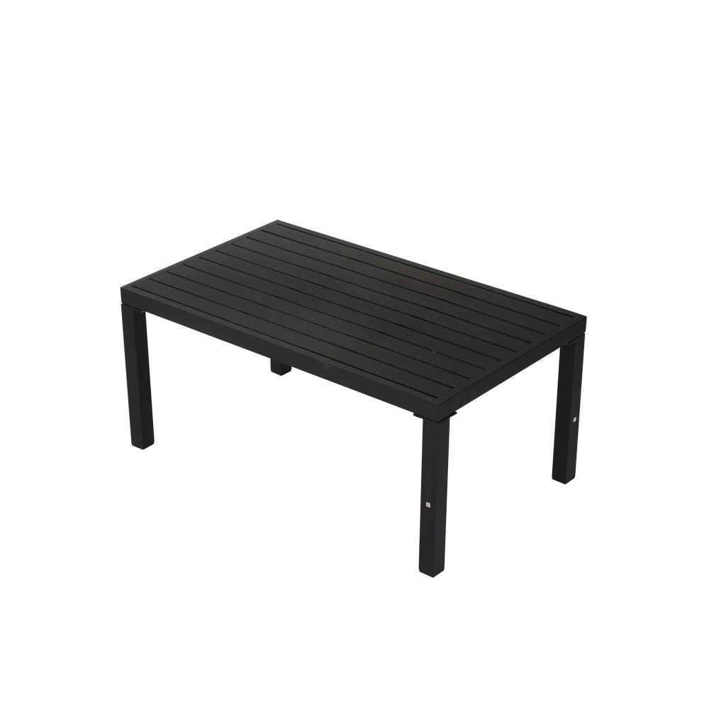 Outdoor Minimalist Charcoal Grey 7-Piece Lounge Set V264-OTF-534A-BLK-7PC