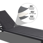 Adjustable Outdoor Sun Lounger in Aluminium Dark Grey V264-OTF-536A-DGR-NA-1