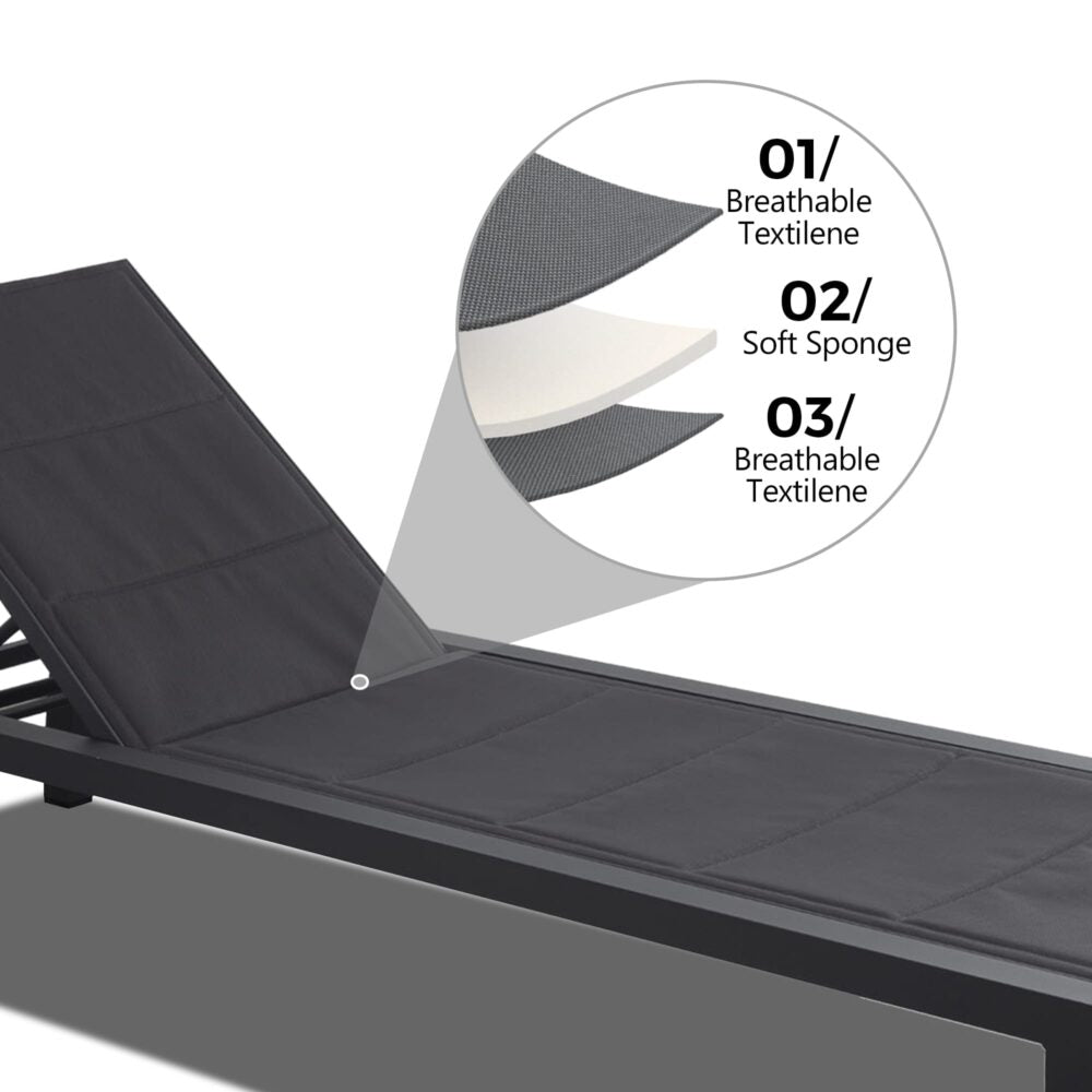 Adjustable Outdoor Sun Lounger in Aluminium Dark Grey V264-OTF-536A-DGR-NA-1