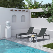Adjustable Outdoor Sun Lounger in Aluminium Dark Grey V264-OTF-536A-DGR-NA-1