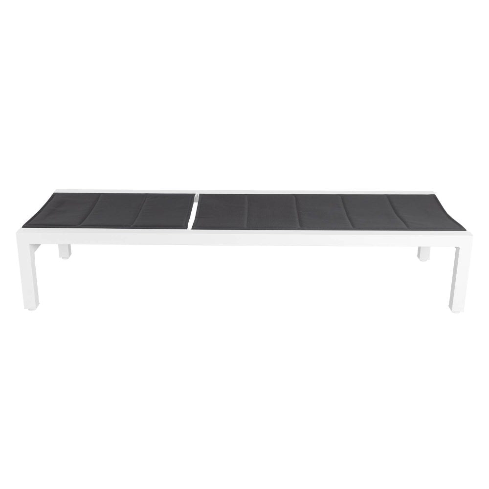 Adjustable Outdoor Sun Lounger in Aluminium White V264-OTF-536A-WHE-NA-1