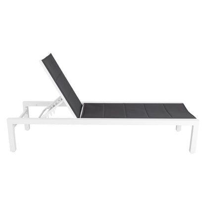 Adjustable Outdoor Sun Lounger in Aluminium White V264-OTF-536A-WHE-NA-1
