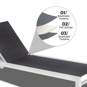 Adjustable Outdoor Sun Lounger in Aluminium White V264-OTF-536A-WHE-NA-1