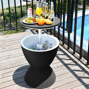 Garden Ice Cooler Table (Black) V264-OTF-537PP-BLK-NA-1
