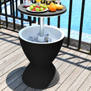 Garden Ice Cooler Table (Black) V264-OTF-537PP-BLK-NA-1