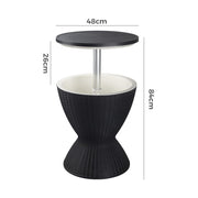 Garden Ice Cooler Table (Black) V264-OTF-537PP-BLK-NA-1