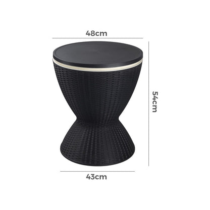 Garden Ice Cooler Table (Black) V264-OTF-537PP-BLK-NA-1
