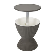 Taupe Ice Bucket Table V264-OTF-537PP-LGR-NA-1