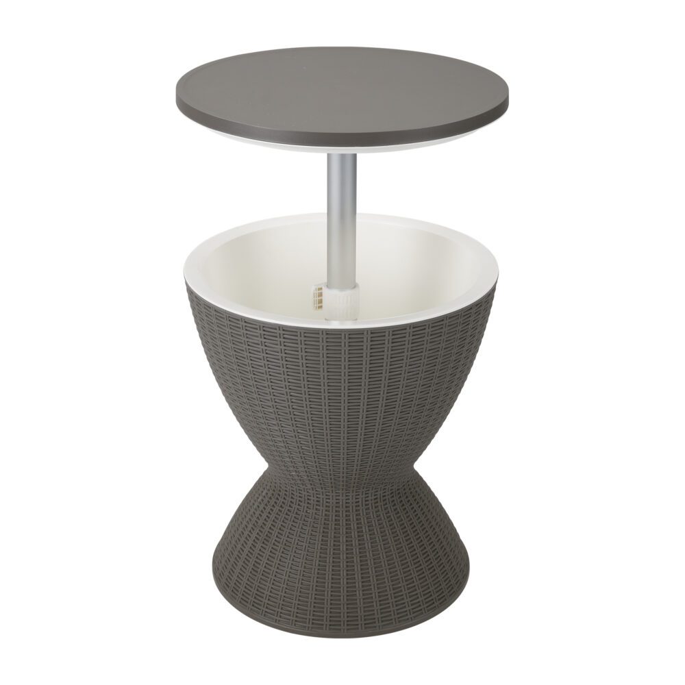 Taupe Ice Bucket Table V264-OTF-537PP-LGR-NA-1